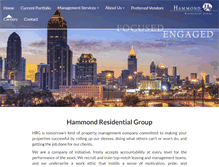 Tablet Screenshot of hammondresidentialgroup.com